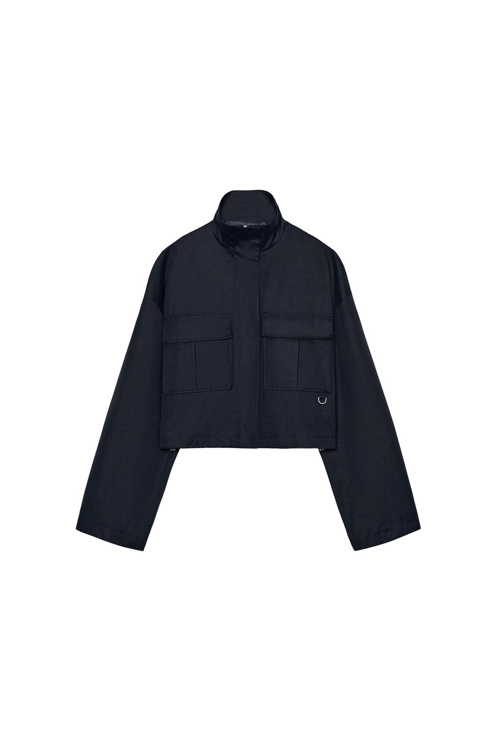 CROPPED HIGH COLLAR JACKET - image 3