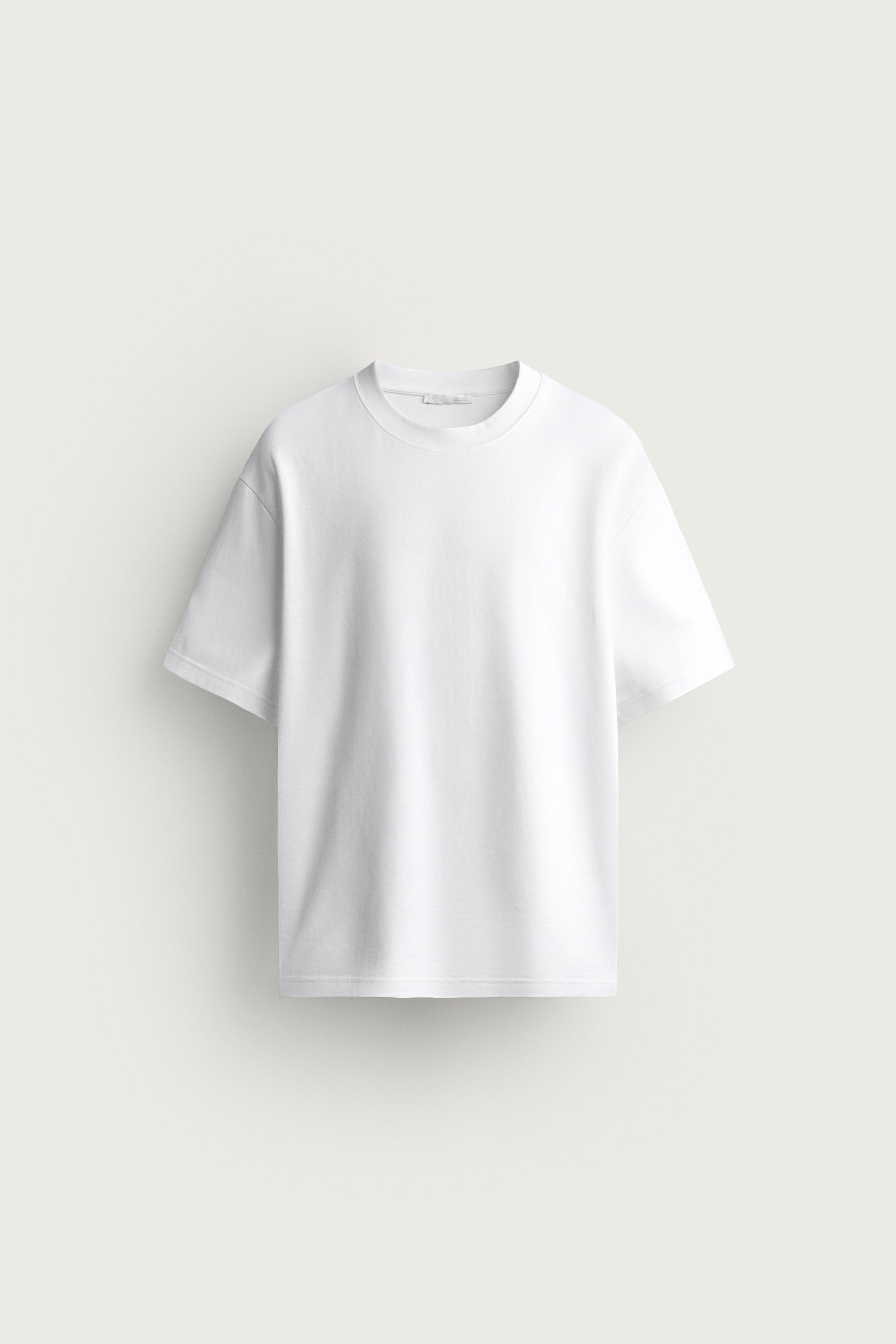 RELAXED FIT INTERLOCK T-SHIRT /04 - White | ZARA United States