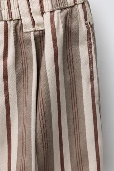 STRIPED BAGGY TROUSERS - Multicoloured by Zara - Image 3