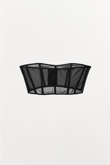 CORSÉ ESCOTE CORAZÓN - Negro de Zara - Imagen 0