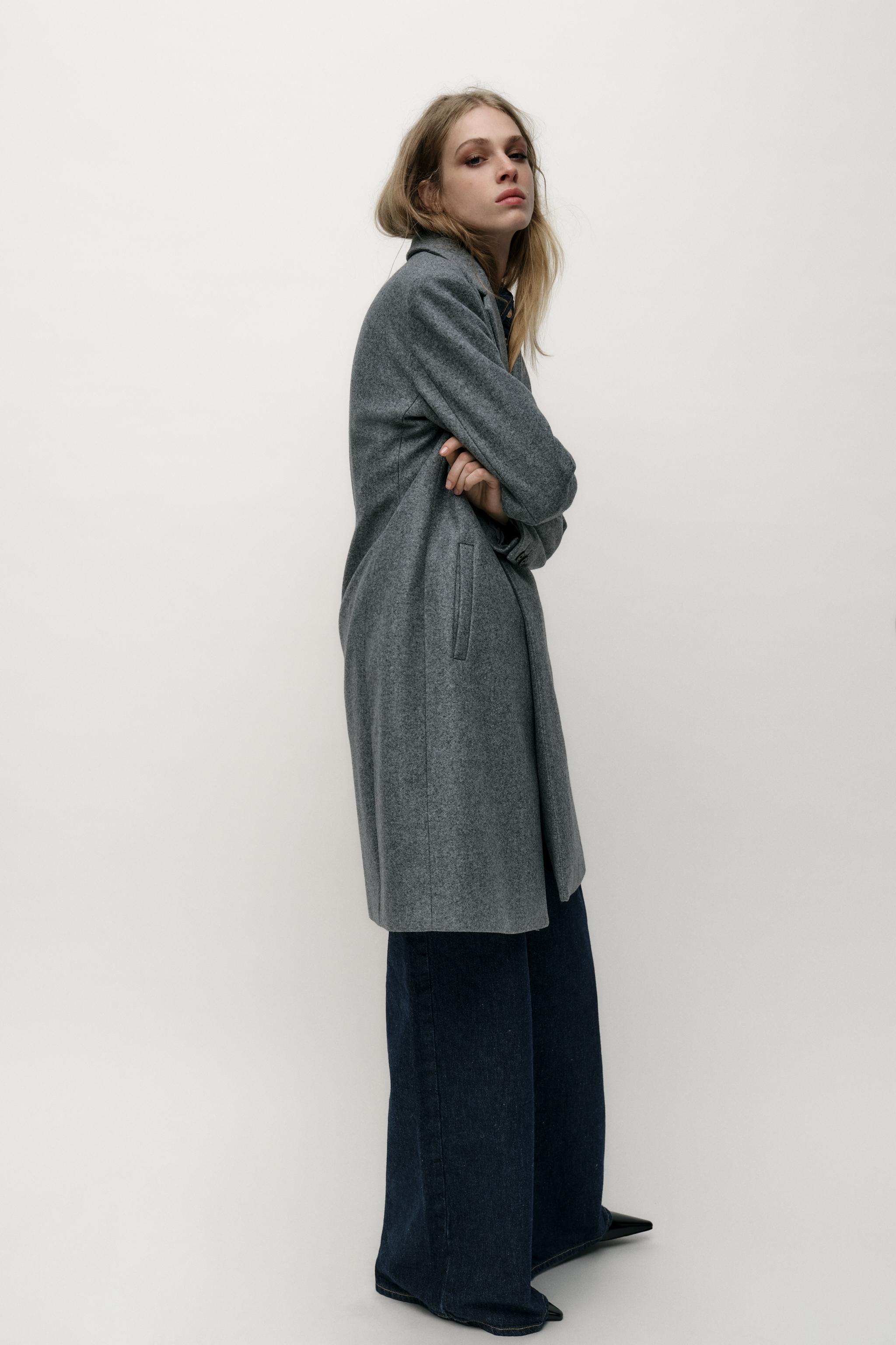ソフトタッチコート - グレー | ZARA Japan / 日本
