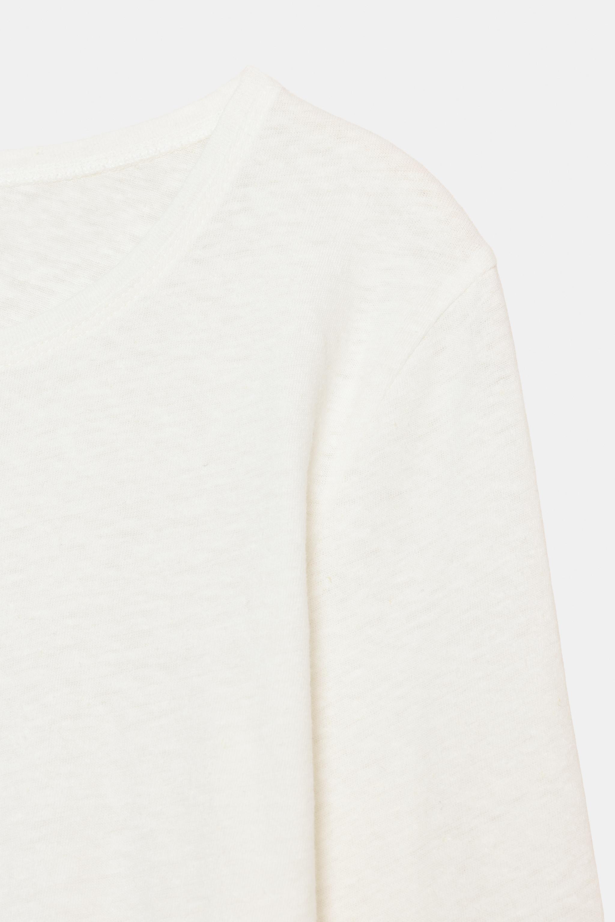 T-SHIRT EN LIN EFFET DÉLAVÉ