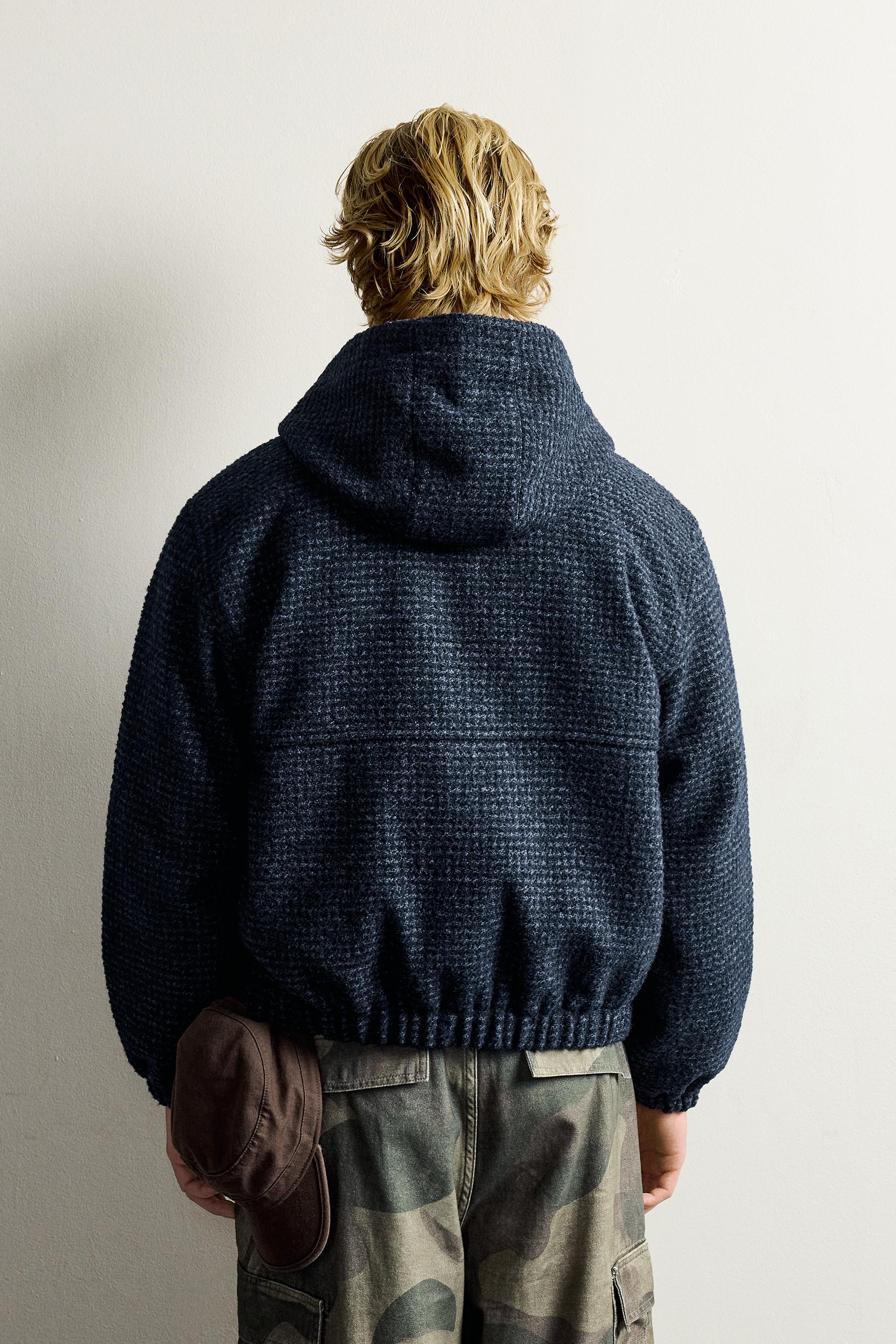 BLOUSON MATELASSÉ CARREAUX CAPUCHE