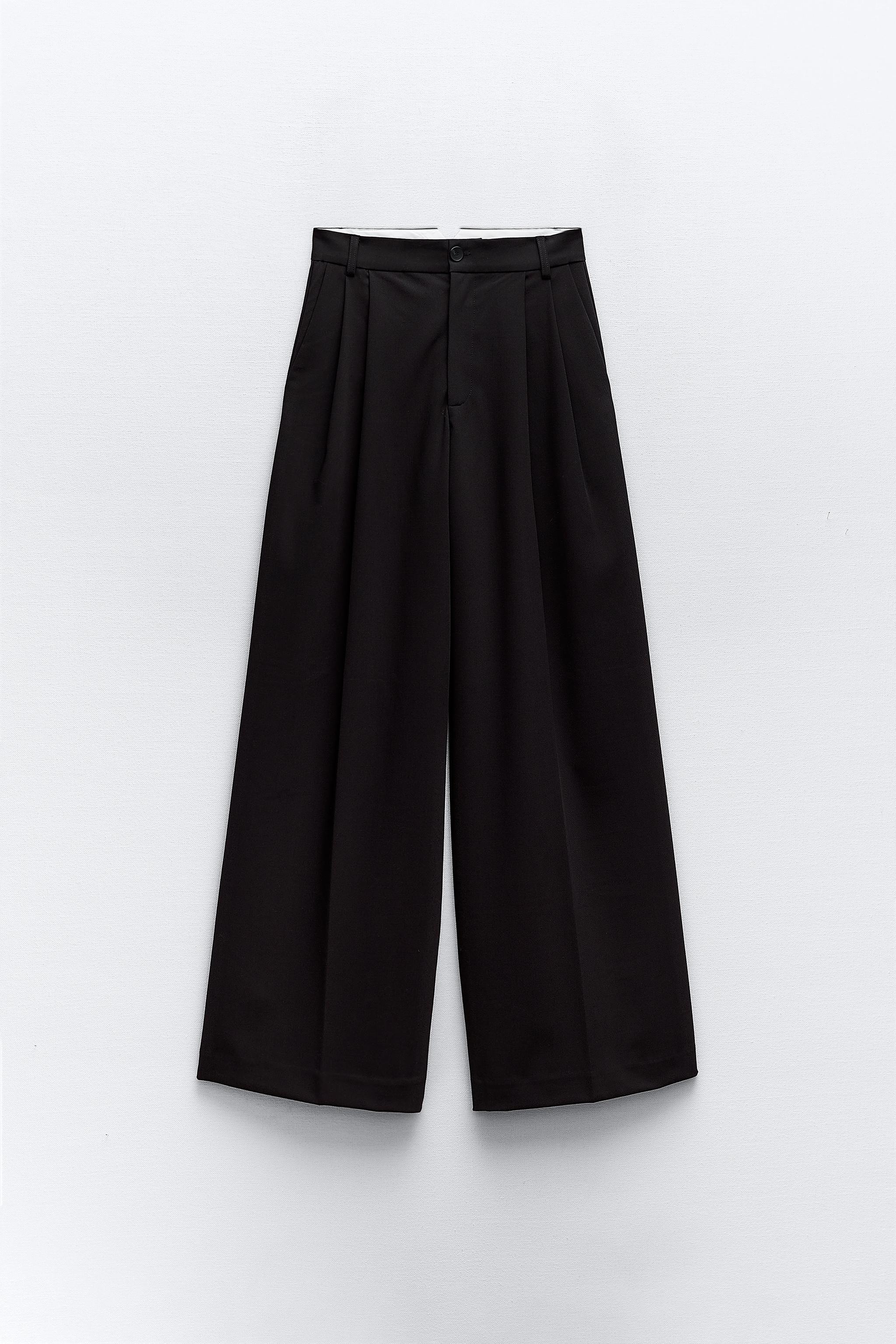 NEW ZARA MAN BLACK pleated SUIT PANTS Trousers 0706 477 800 Size USA 32  #3351 $49.90 - PicClick