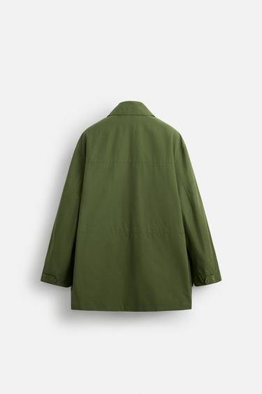 UTILITY TECHNICAL PARKA - Olive green by Zara - Image 9