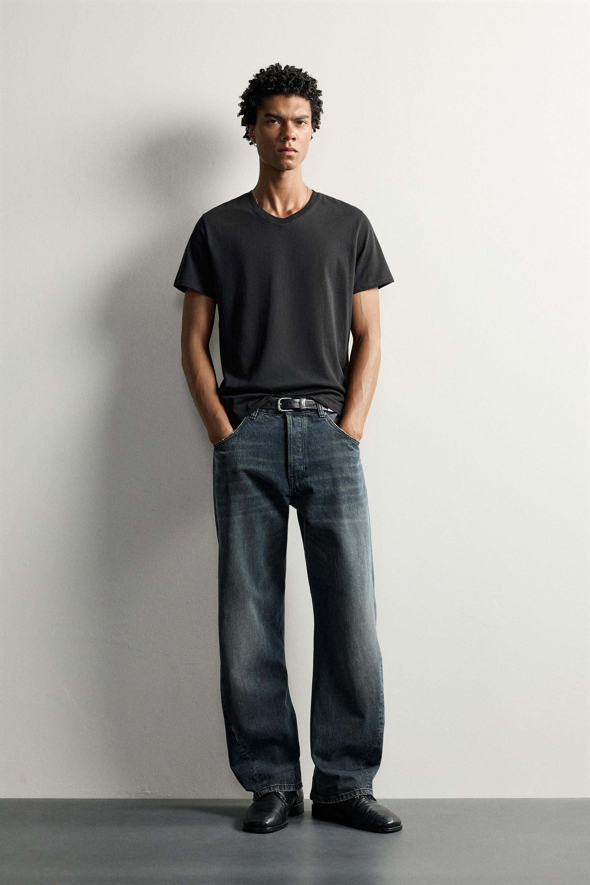 JEANS LOOSE FIT COSTURA GIRADA