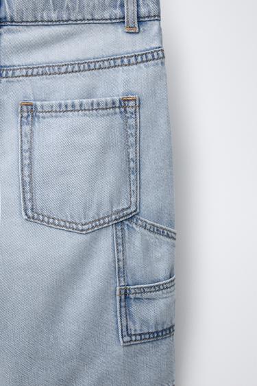 SKATER DENIM BERMUDA SHORTS - Light blue by Zara - Image 3