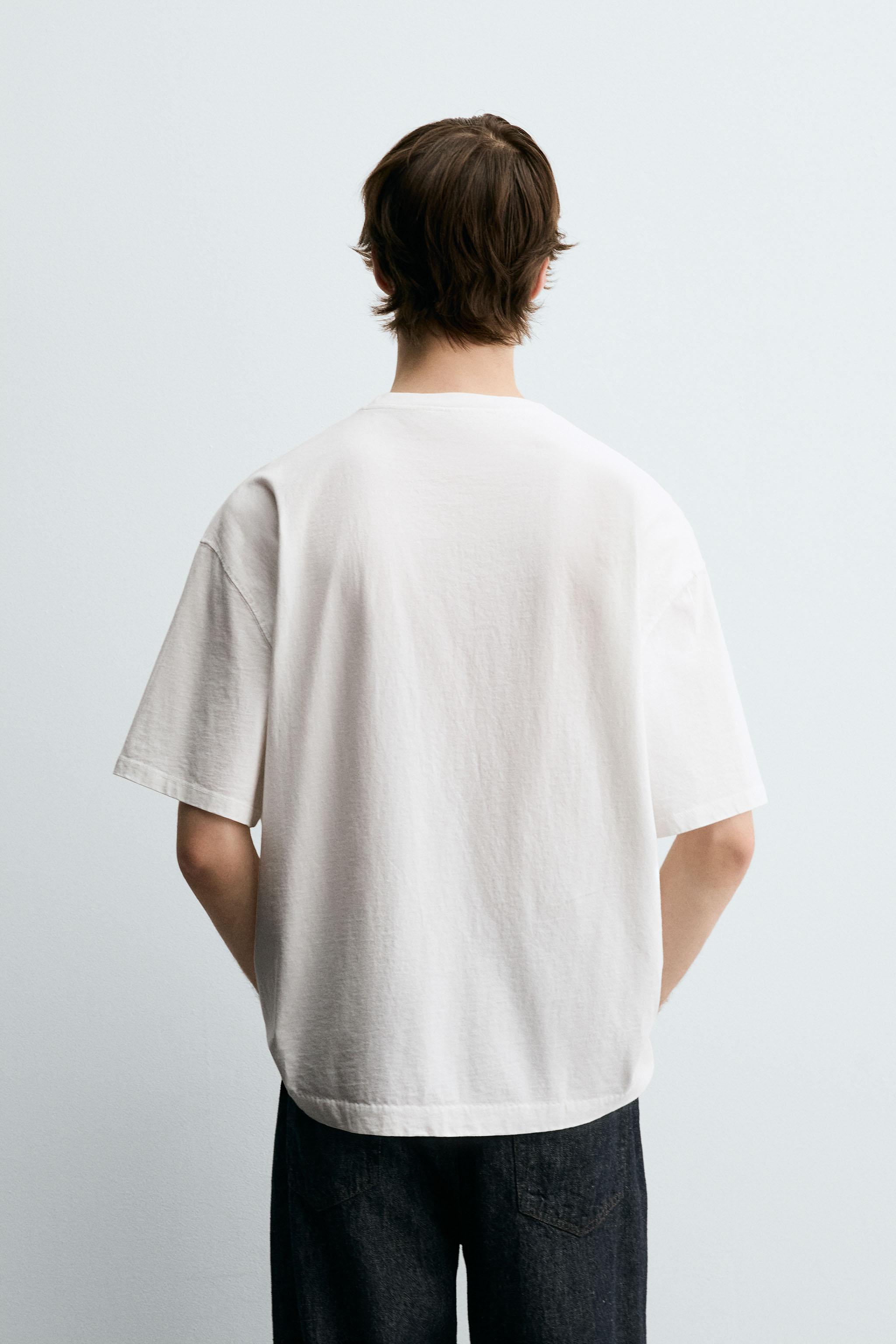 Tシャツ・カットソー Zara x Andersson Bell Rib Contrast T-Shirt White ZARA】Zara x Andersson Bell Rib Contrast T-Shirt White (ZARA