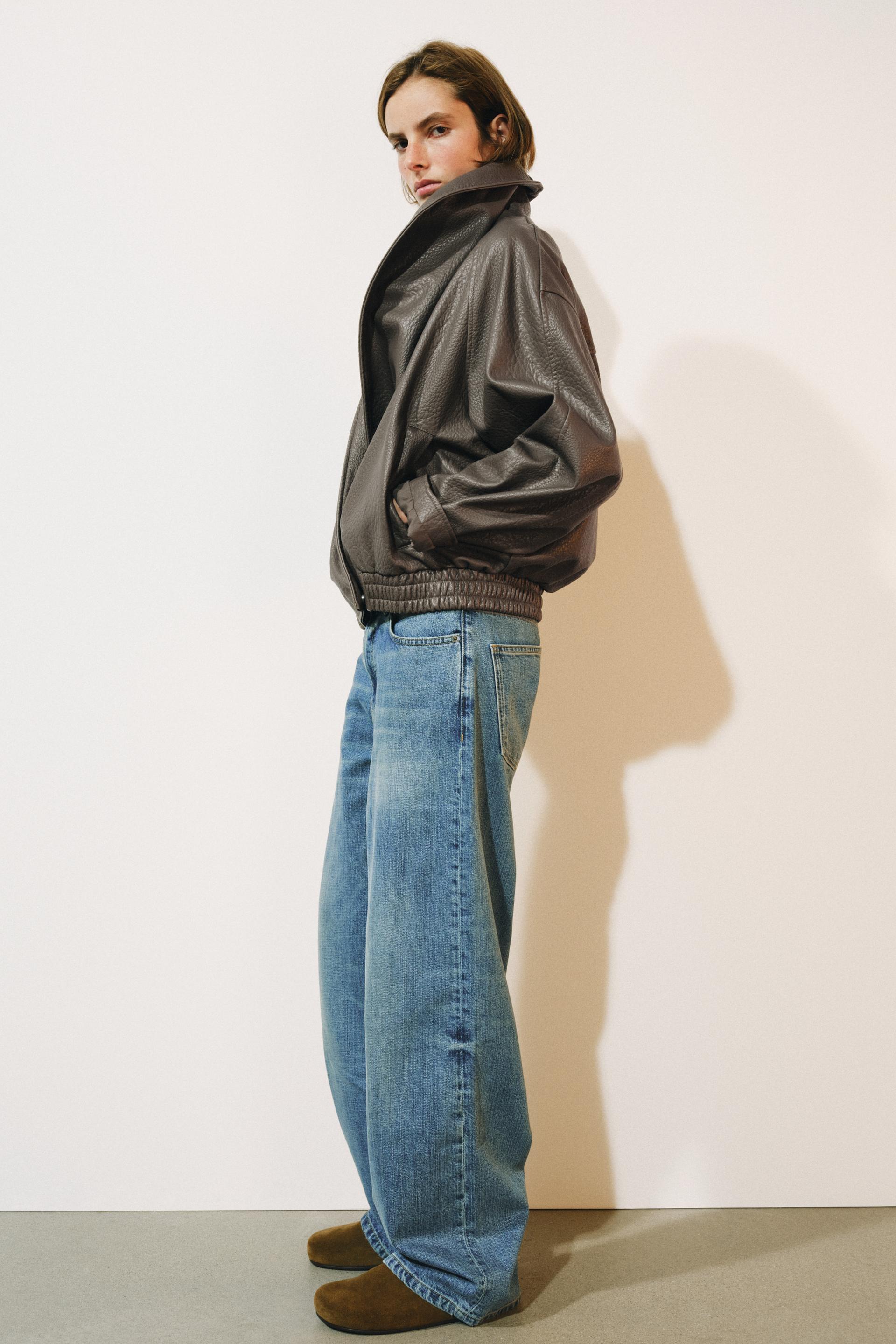 ZW COLLECTION RELAXED LOW-RISE WIDE LEG JEANS — صورة 2