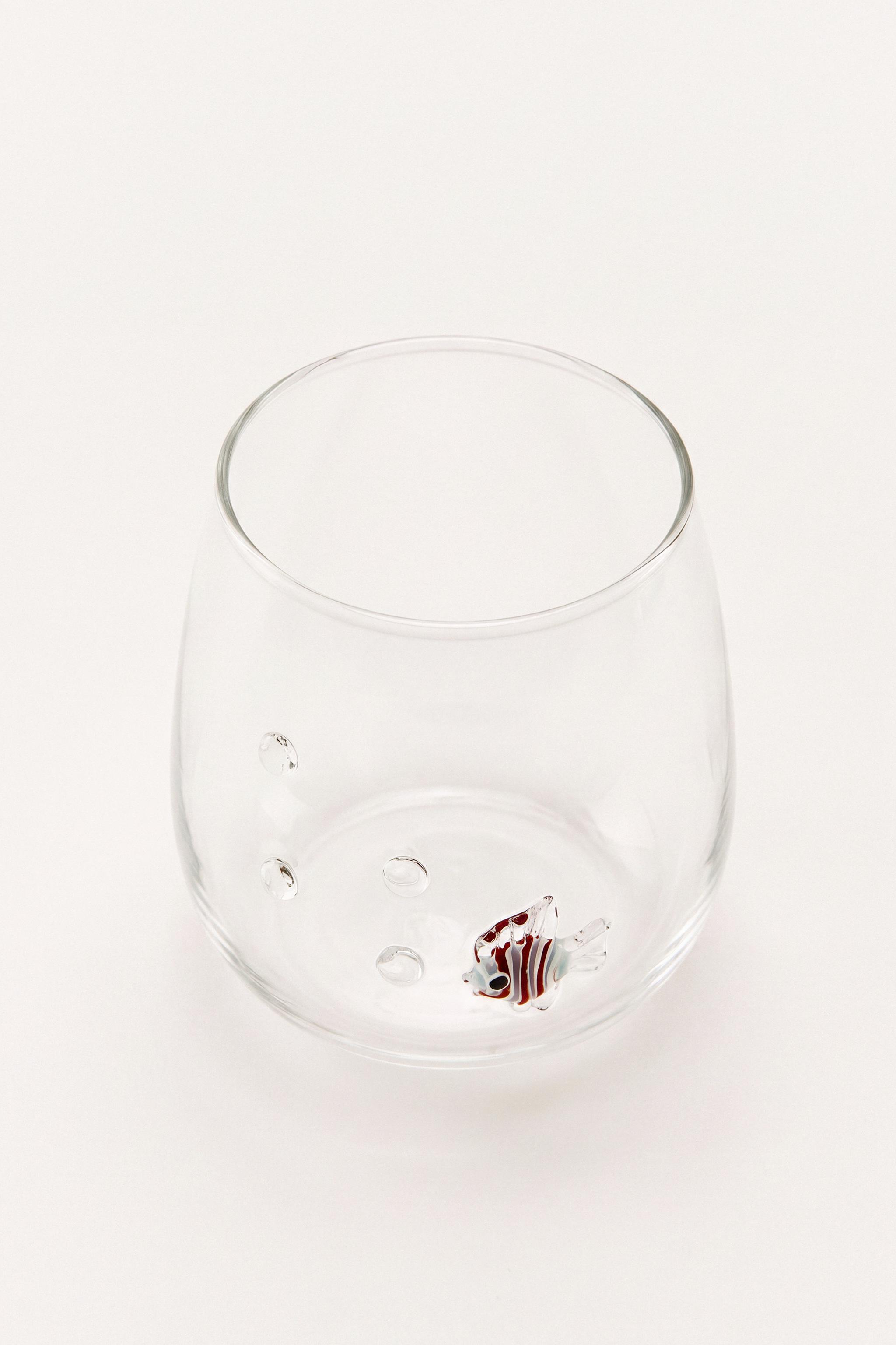 FISH AND BUBBLE TUMBLER — Blue