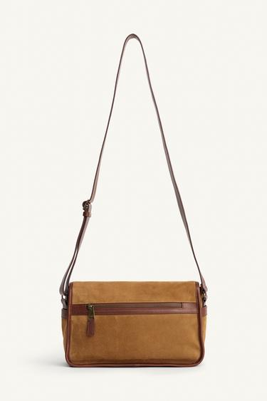LIMITED EDITION LEATHER CROSSBODY BAG - Sand Brown by Zara - Image 3