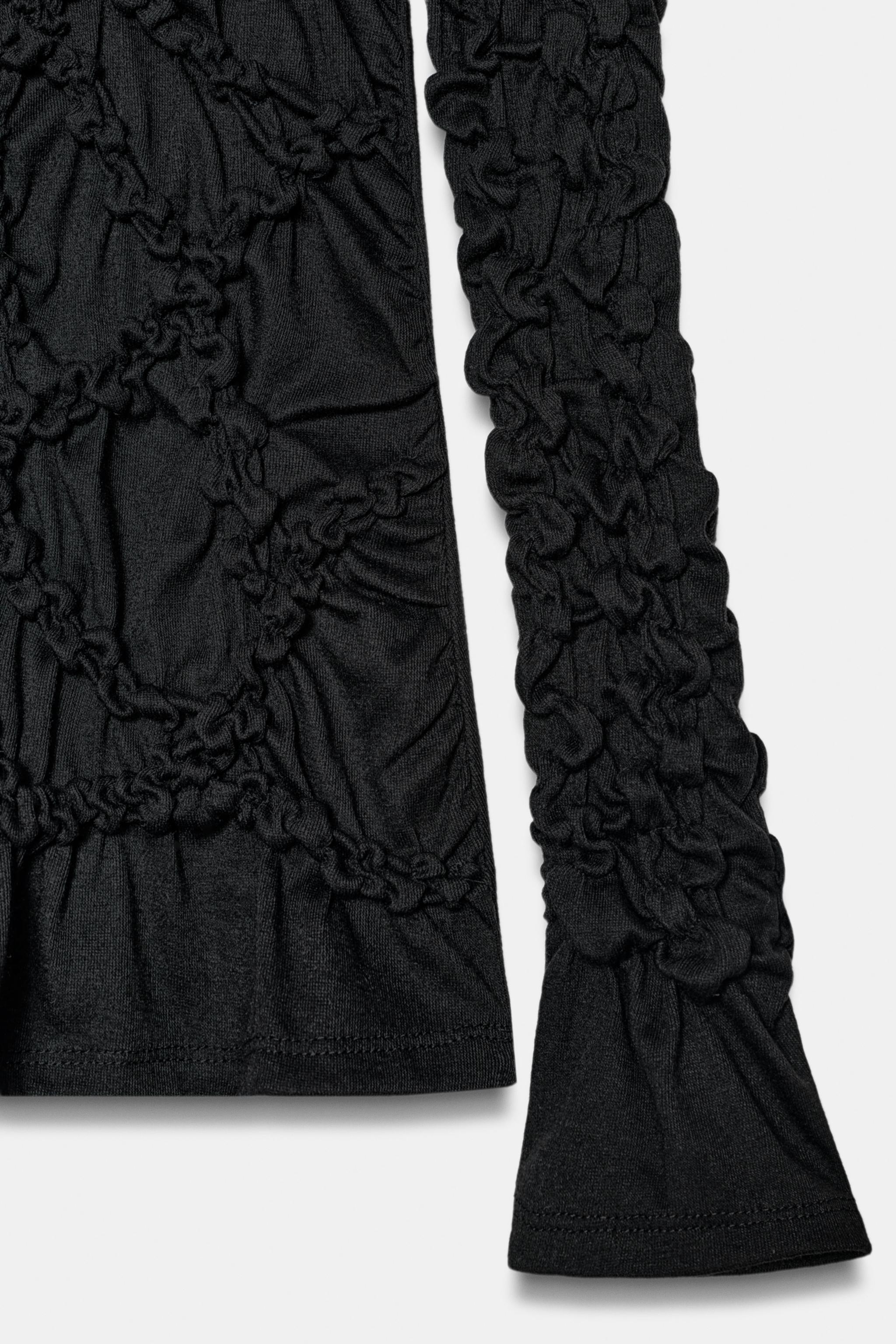 LONG SLEEVE MOCK NECK TOP