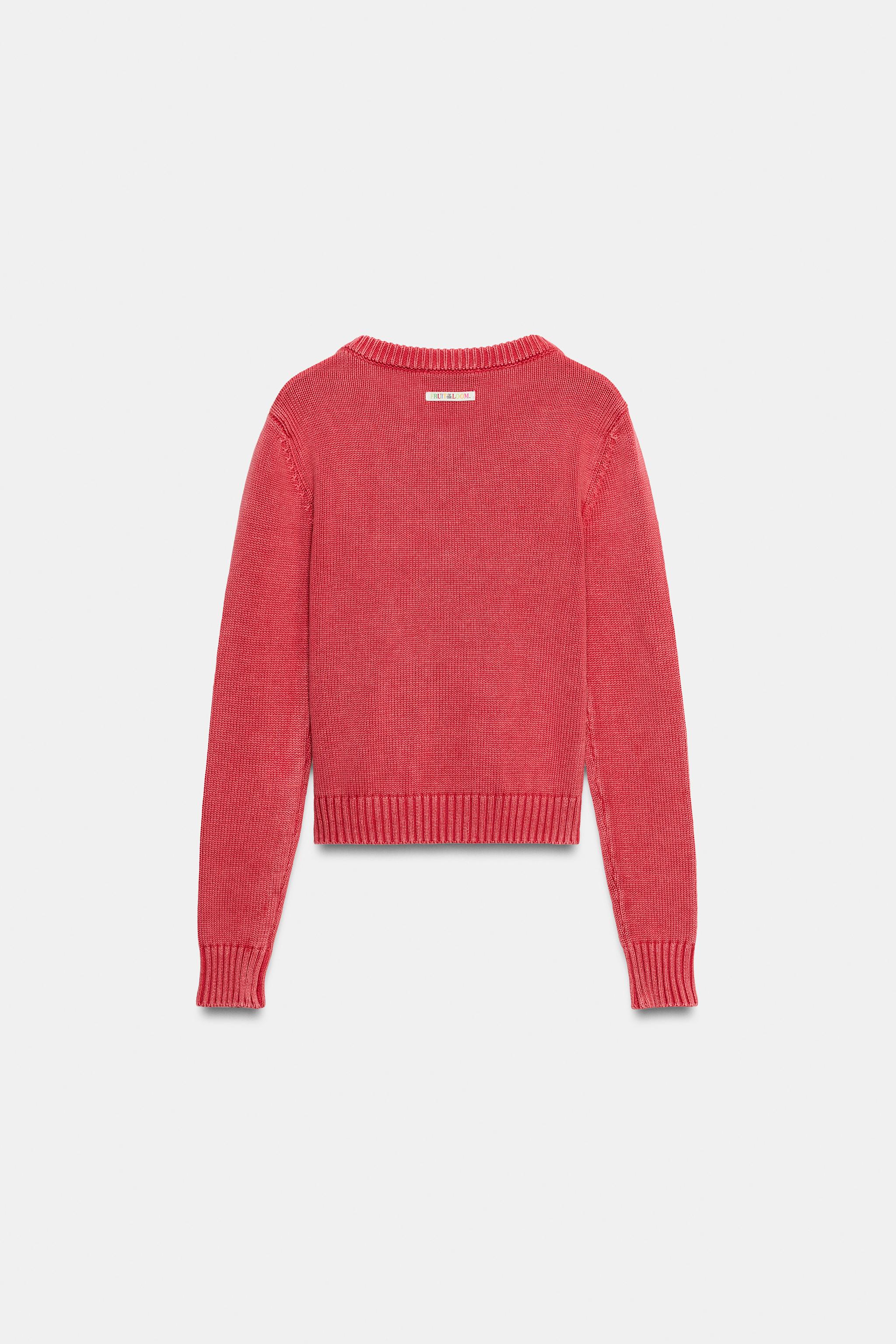 PULL EN MAILLE À COL V FRUIT OF THE LOOM™