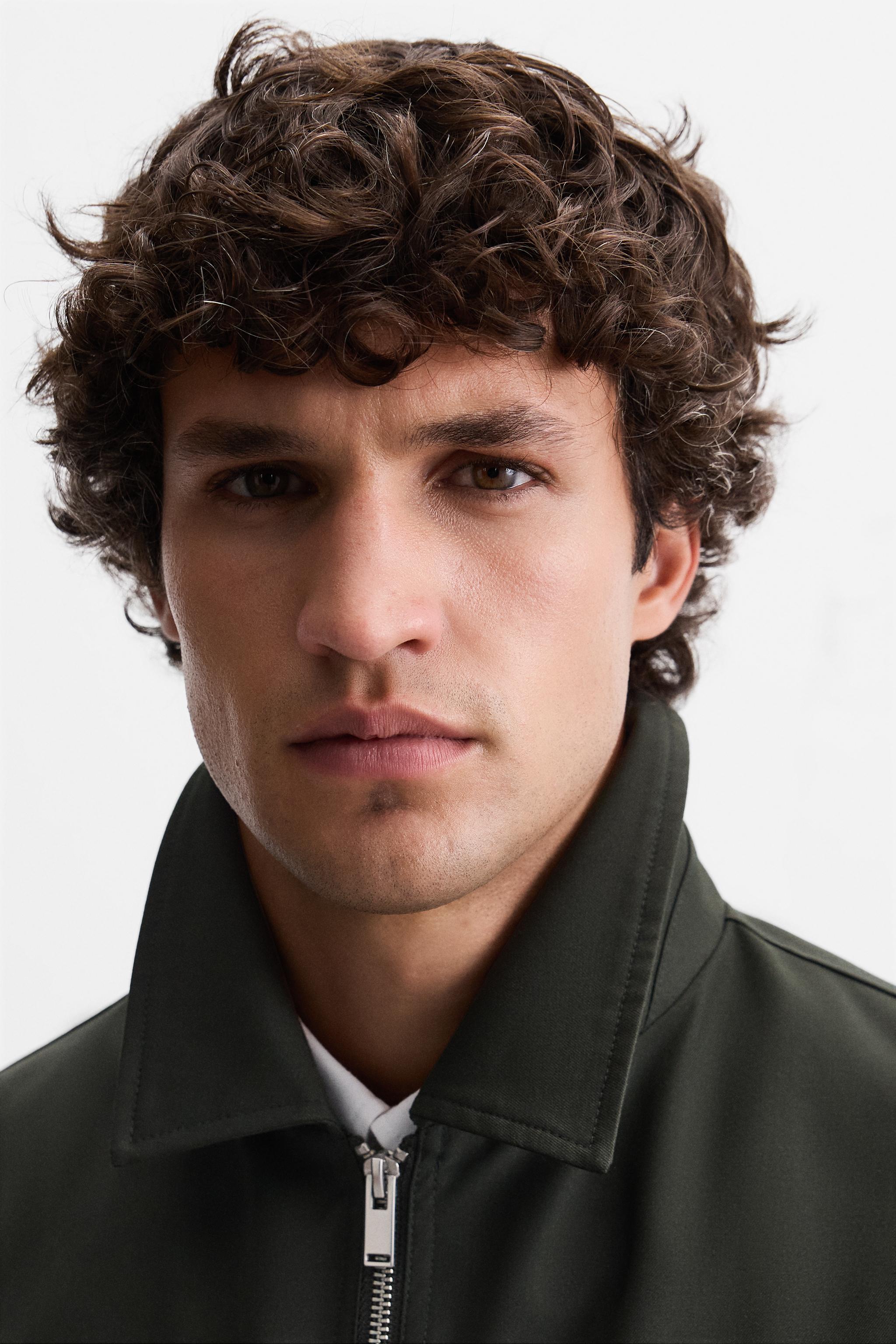 REGULAR FIT PADDED OVERSHIRT - Dark green | ZARA United States REGULAR FIT PADDED OVERSHIRT - Dark green | ZARA United States