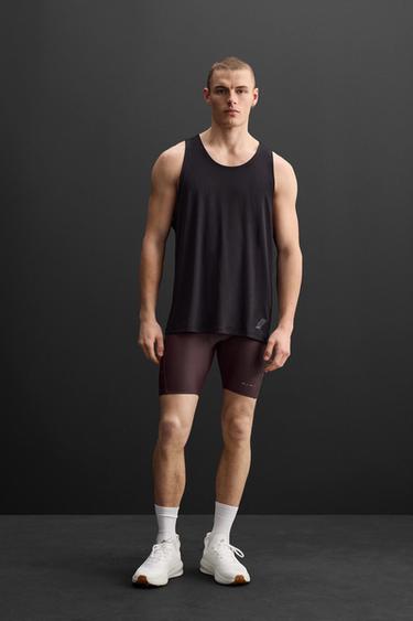 Zara TRAINING TANK TOP - Black - Image 0