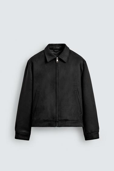 ΜΠΟΥΦΑΝ ΜΕ ΟΨΗ ΚΑΣΤΟΡ REGULAR FIT - Μαύρο του Zara