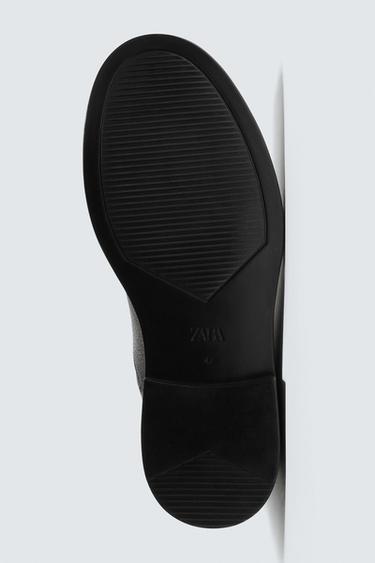 LEATHER KNEE-HIGH BOOTS - Black by Zara - Image 3