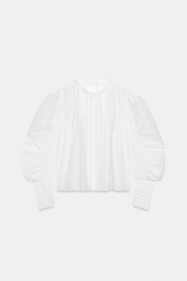 ZW COLLECTION ROMANTIC SHIRT - White by Zara