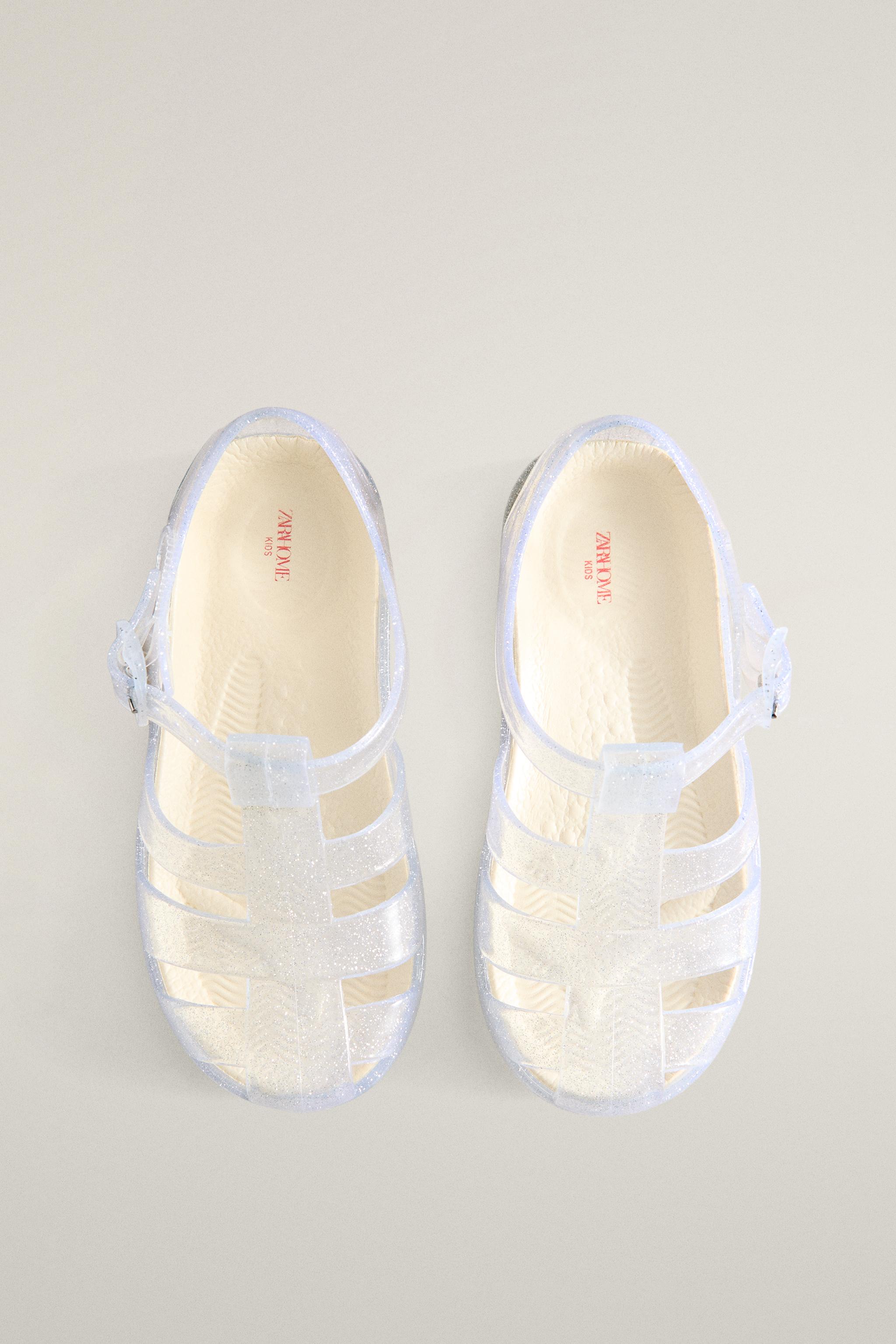 KIDS GLITTER CAGE SANDALS