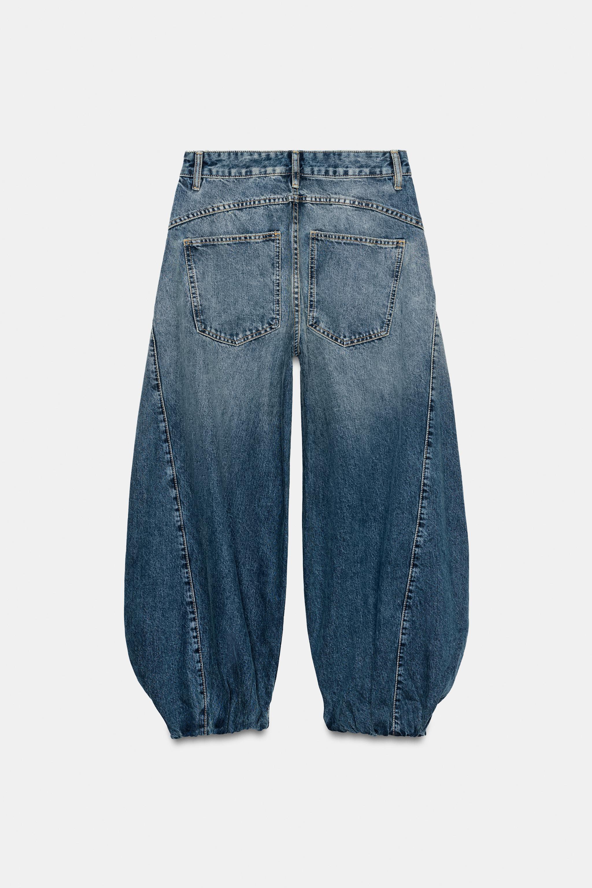 JEAN TRF VOLUME DENIM TAILLE MI-HAUTE