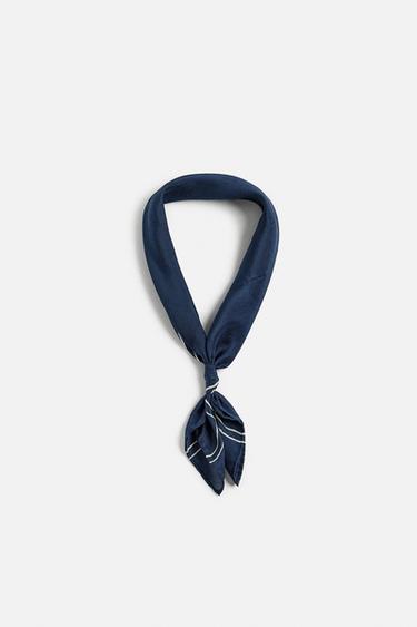 SEIDEN-BANDANA - Marineblau von Zara