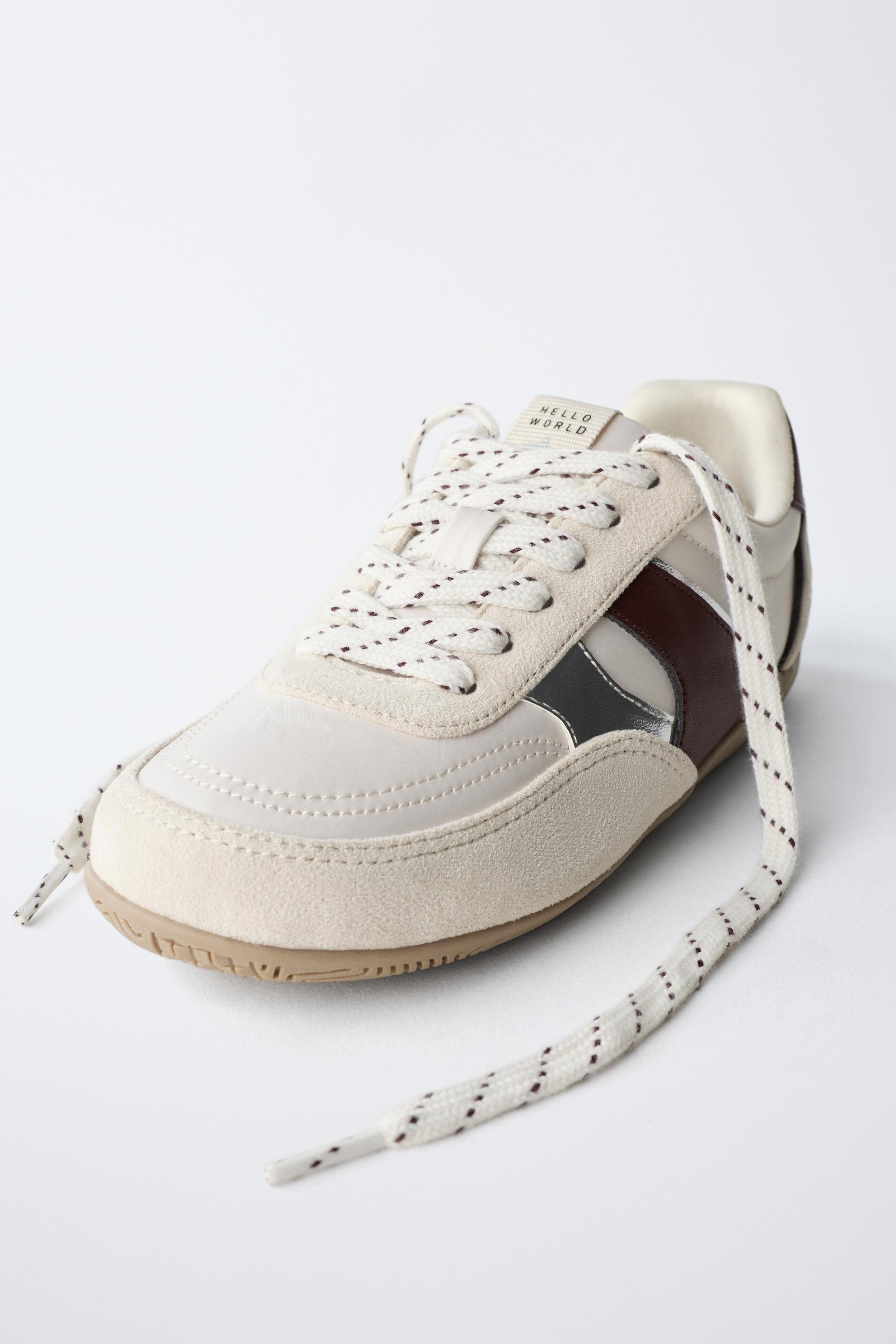 Детские кроссовки Zara CONTRASTING SNEAKERS — фото 3