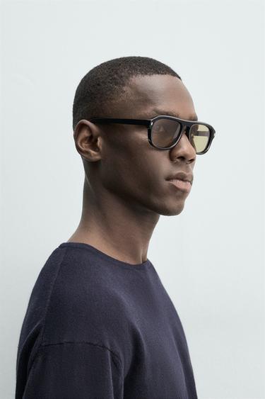 LUNETTES DE SOLEIL OVALES - Vert olive de Zara - Image 1
