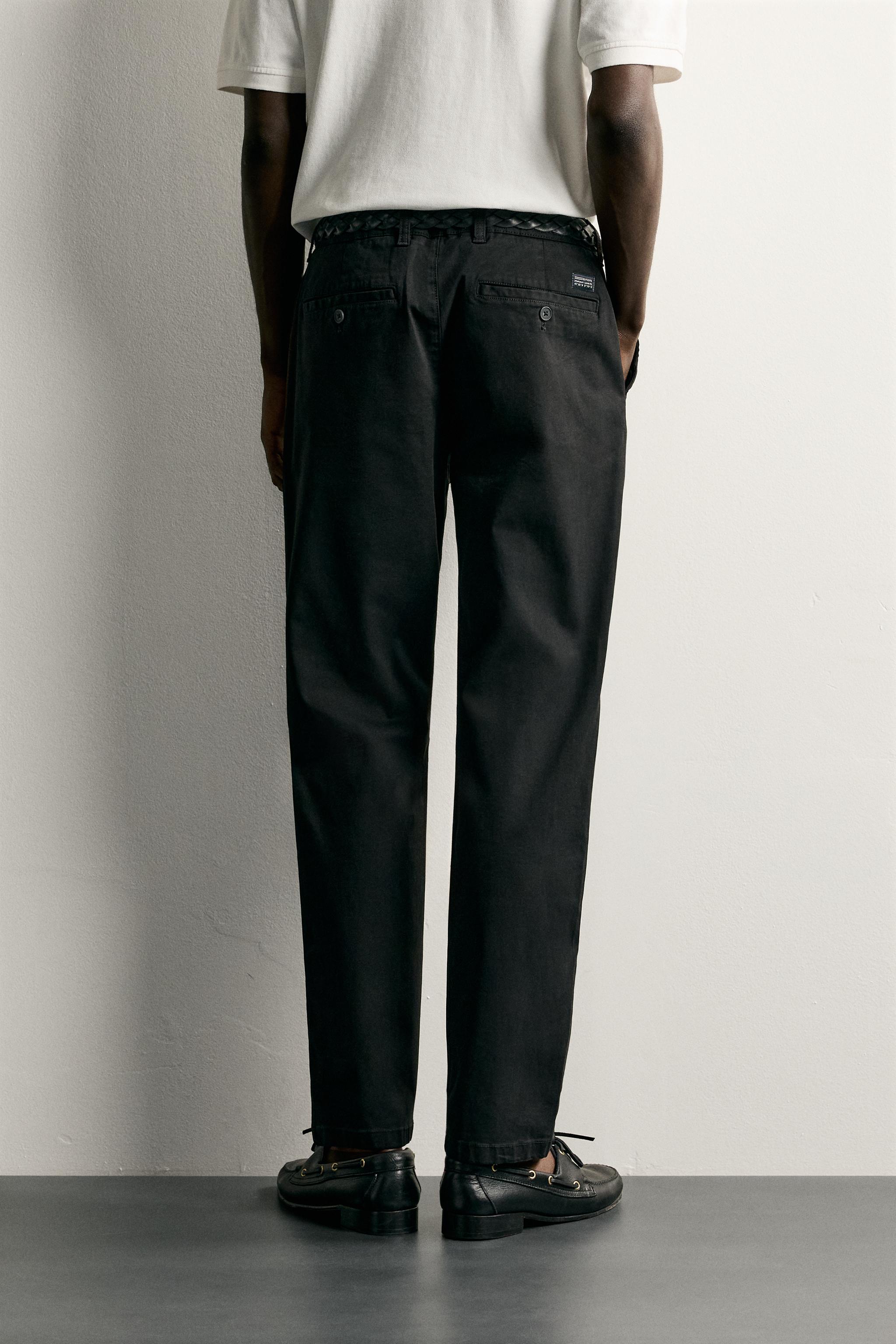 Zara SLIM FIT CHINO PANTOLON görsel 3