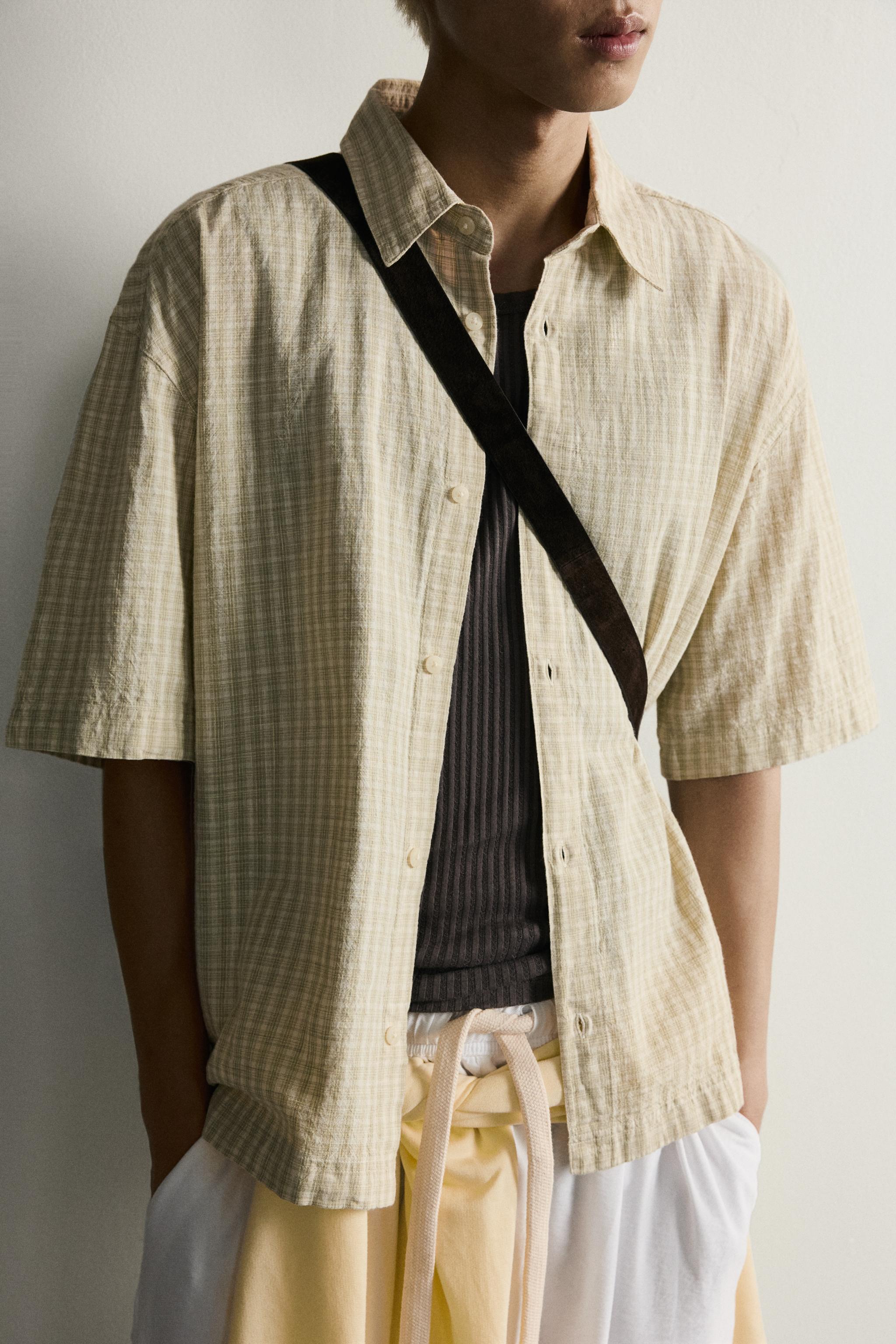 CHEMISE BOXY FIT À CARREAUX