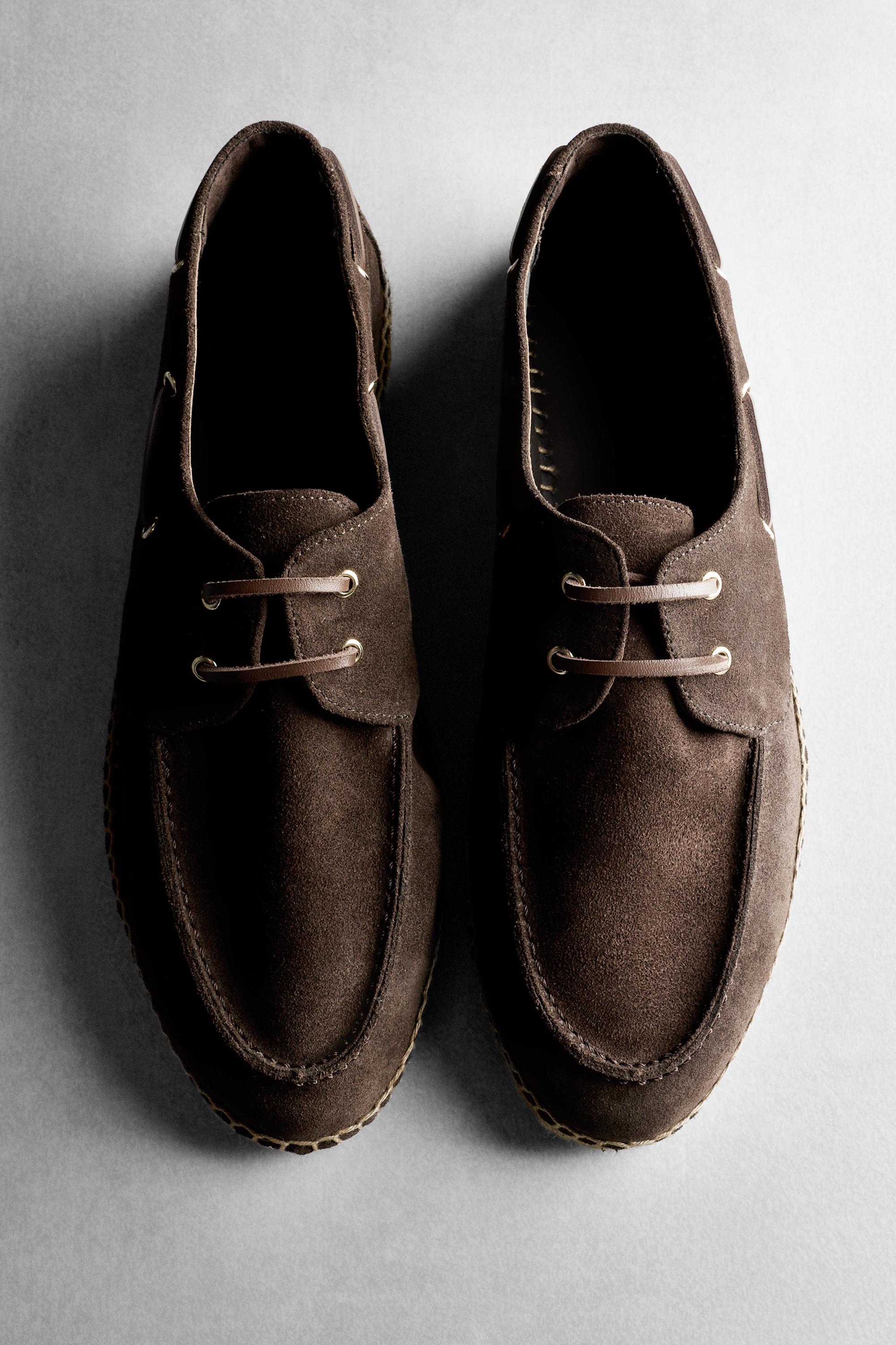Chaussure bateau semelle jute