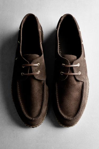Zara Jute sole deck shoes - Brown - Image 0