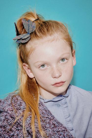 CAMISA VOLANTIÑOS - Azul de Zara