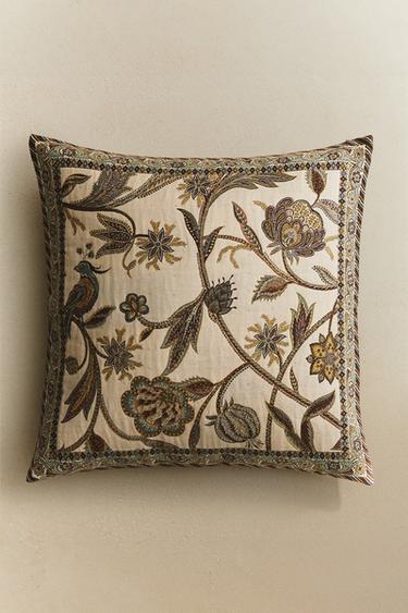 JACQUARD CUSHION COVER - Green / Blue by Zara - Image 5