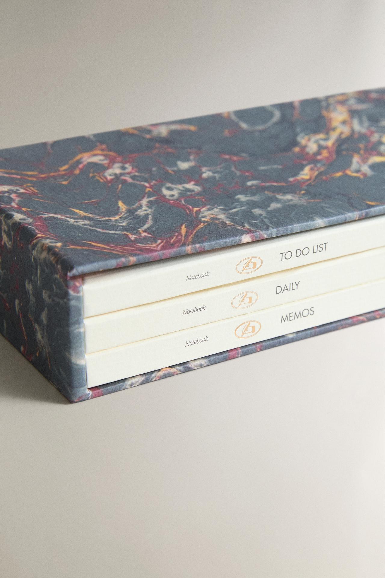 TASK NOTEBOOK SET (SET OF 3) — Multicoloured