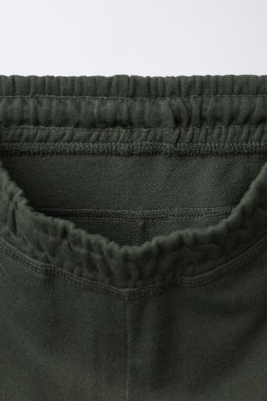 PLUSH CARGO TROUSERS - Green by Zara - Image 2