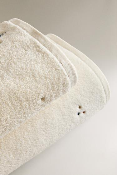 KIDS' TOWEL WITH BALLOONS - Light beige by Zara - Image 1