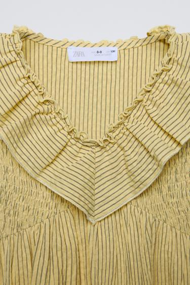 VESTIDO RAYAS - amarillo de Zara