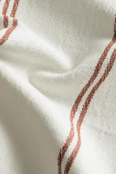 FLORAL CROSS STITCH EMBROIDERY NAPKINS (PACK OF 2) - Terracotta by Zara - Image 3