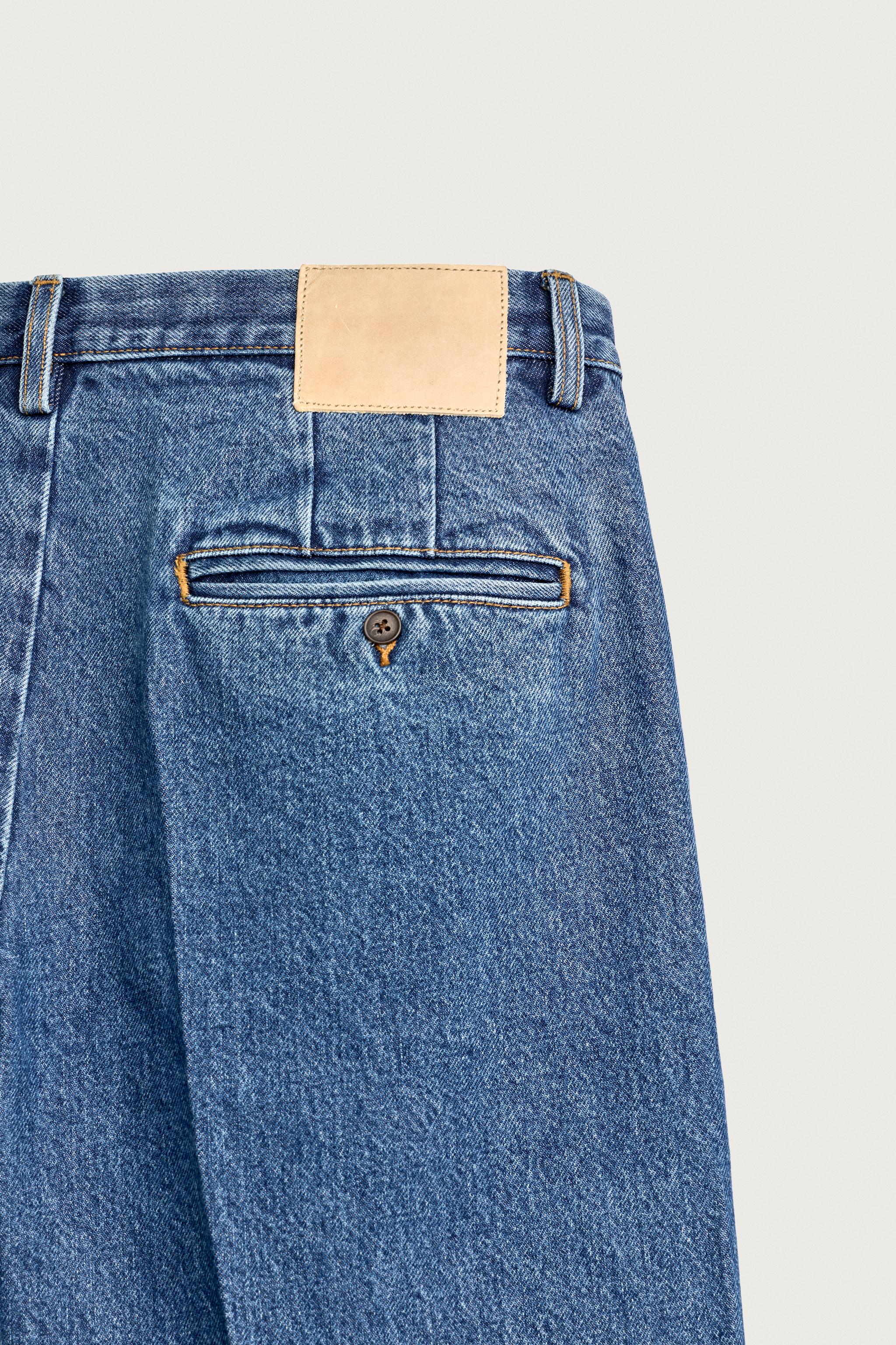 Мужские джинсы Zara REGULAR FIT DENIM CHINO TROUSERS — фото 9