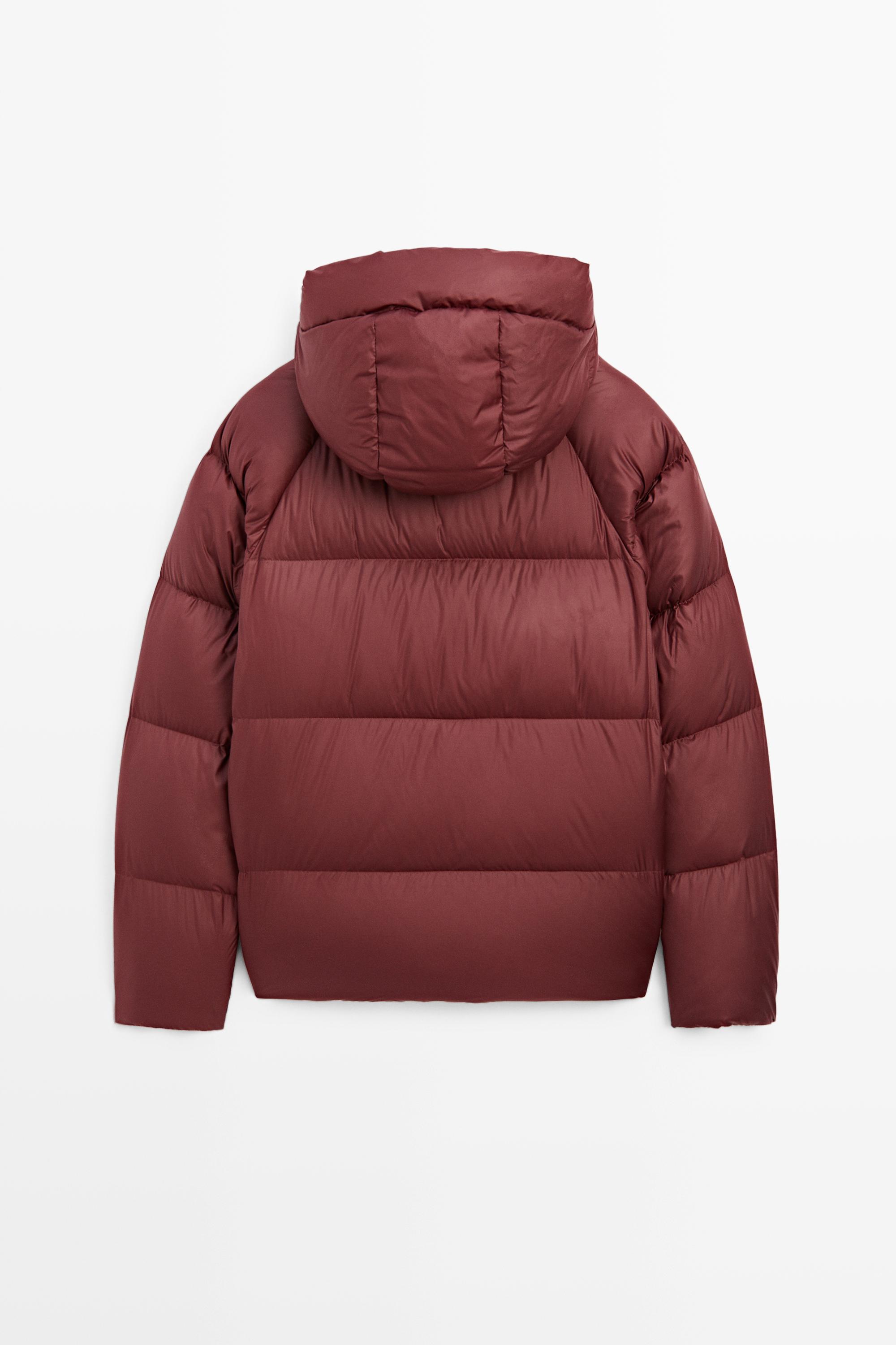 Hooded down jacket