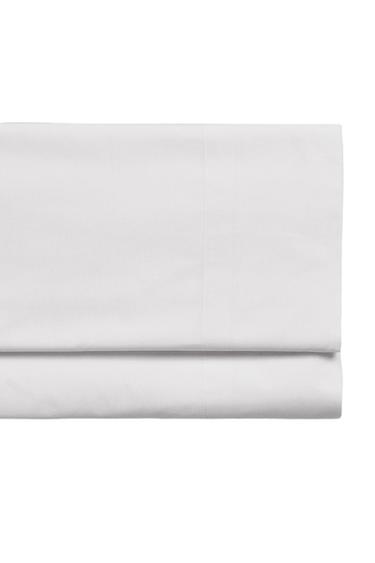Zara PERCALE COTTON FLAT SHEET (200 THREAD COUNT) - White