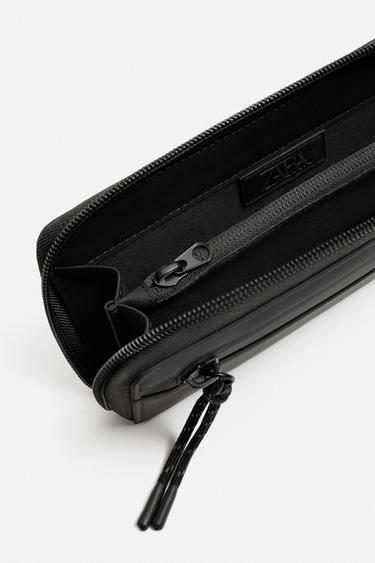 PORTEFEUILLE EFFET GOMME - Noir de Zara - Image 4