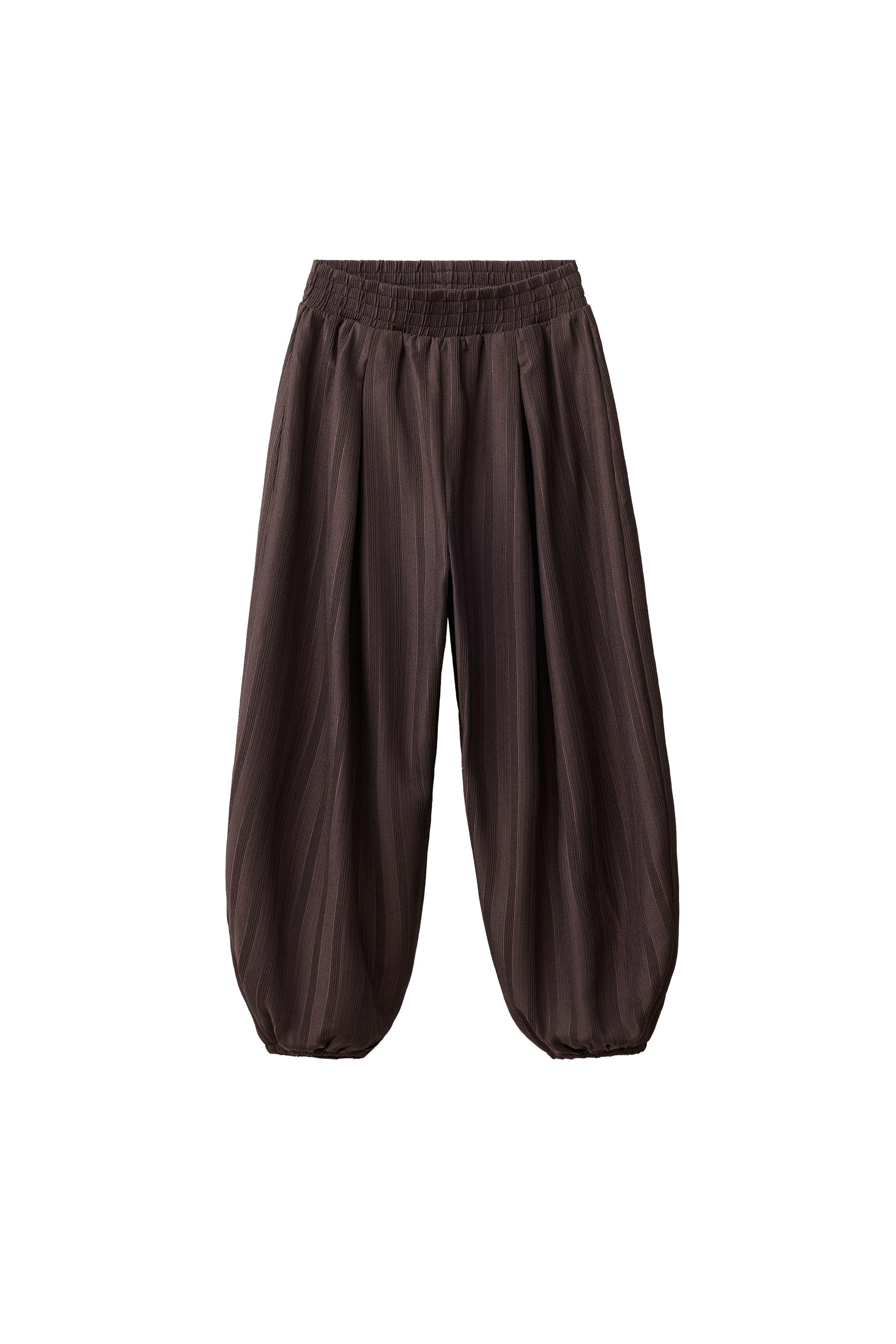 TEXTURED BLOOMER PANTS