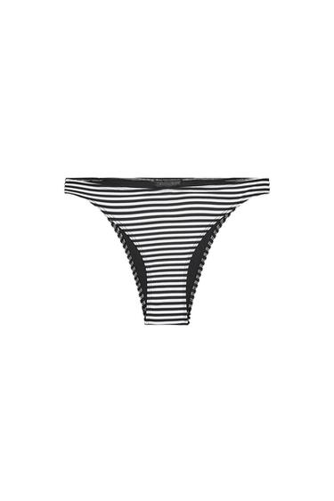 BRAGUITA BIKINI RAYAS - Crudo / Negro de Zara - Imagen 0