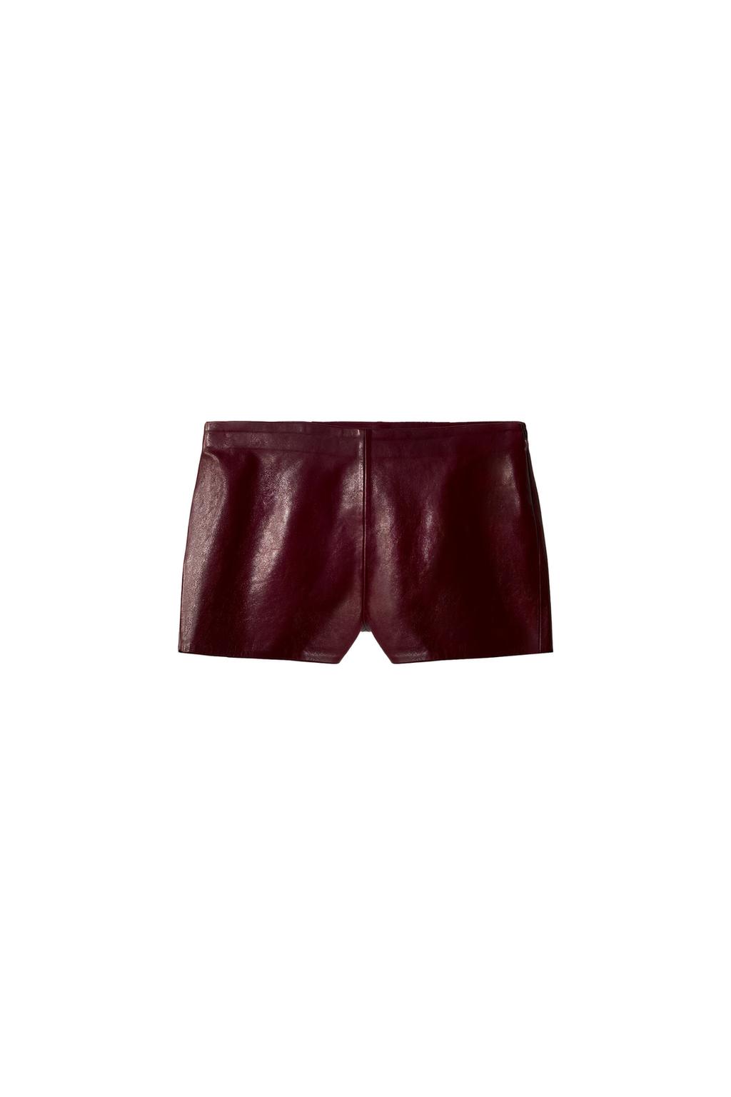 100% LEATHER MINI SHORTS - image 3