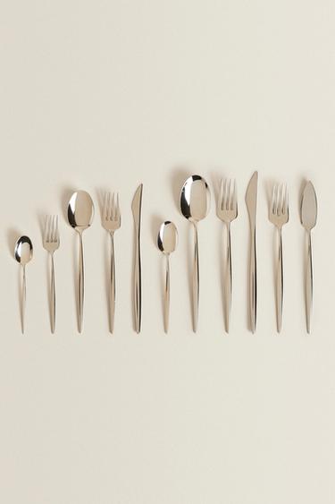 Zara STAINLESS STEEL FLATWARE - Steel - Image 0