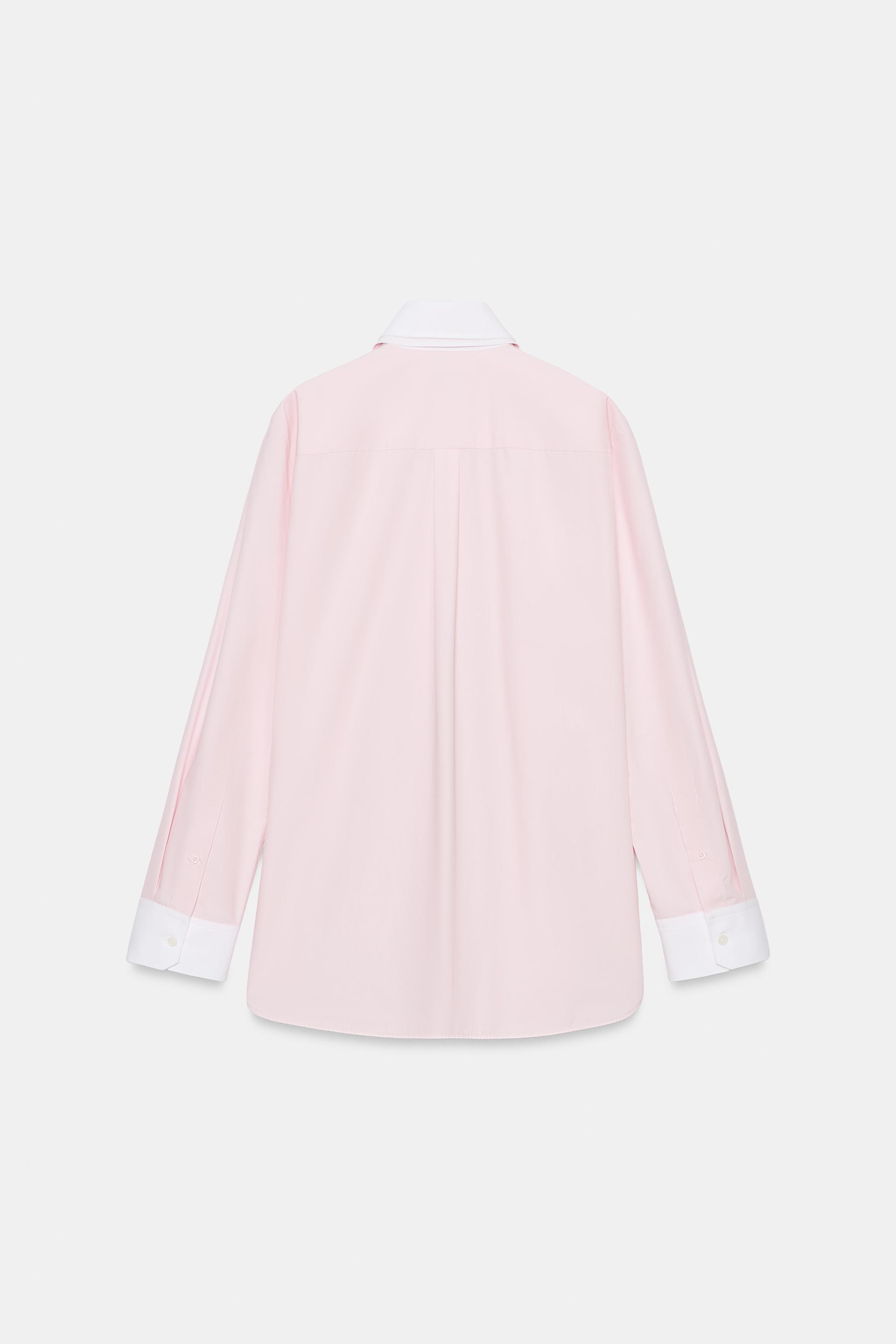 ZW COLLECTION DOUBLE COLLAR SHIRT