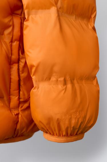 DOUDOUNE ULTRALÉGÈRE À CAPUCHE - Orange foncé de Zara - Image 5