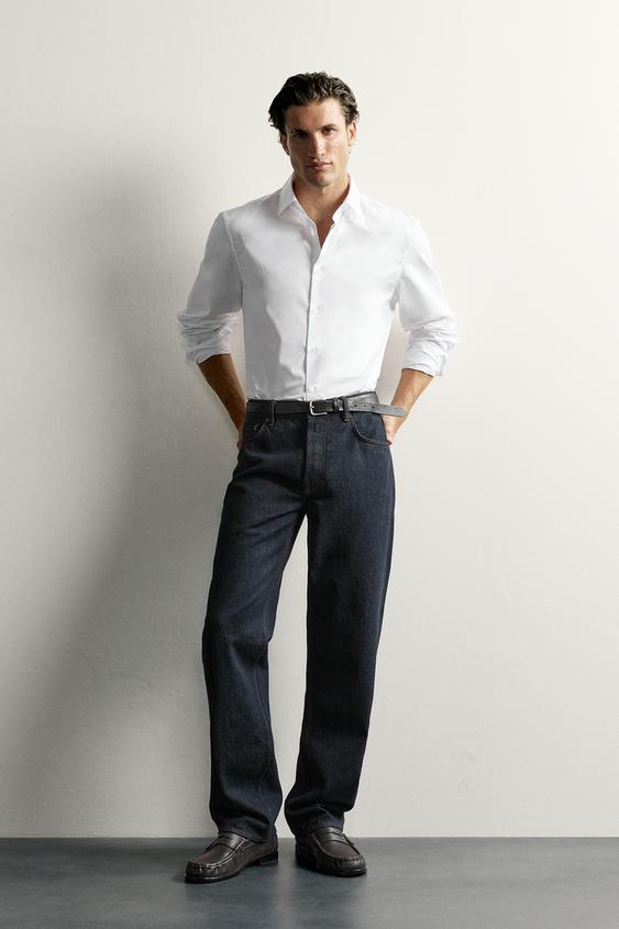 SLIM-FIT-HEMD AUS BAUMWOLLE - Weiß von Zara - Bild 0