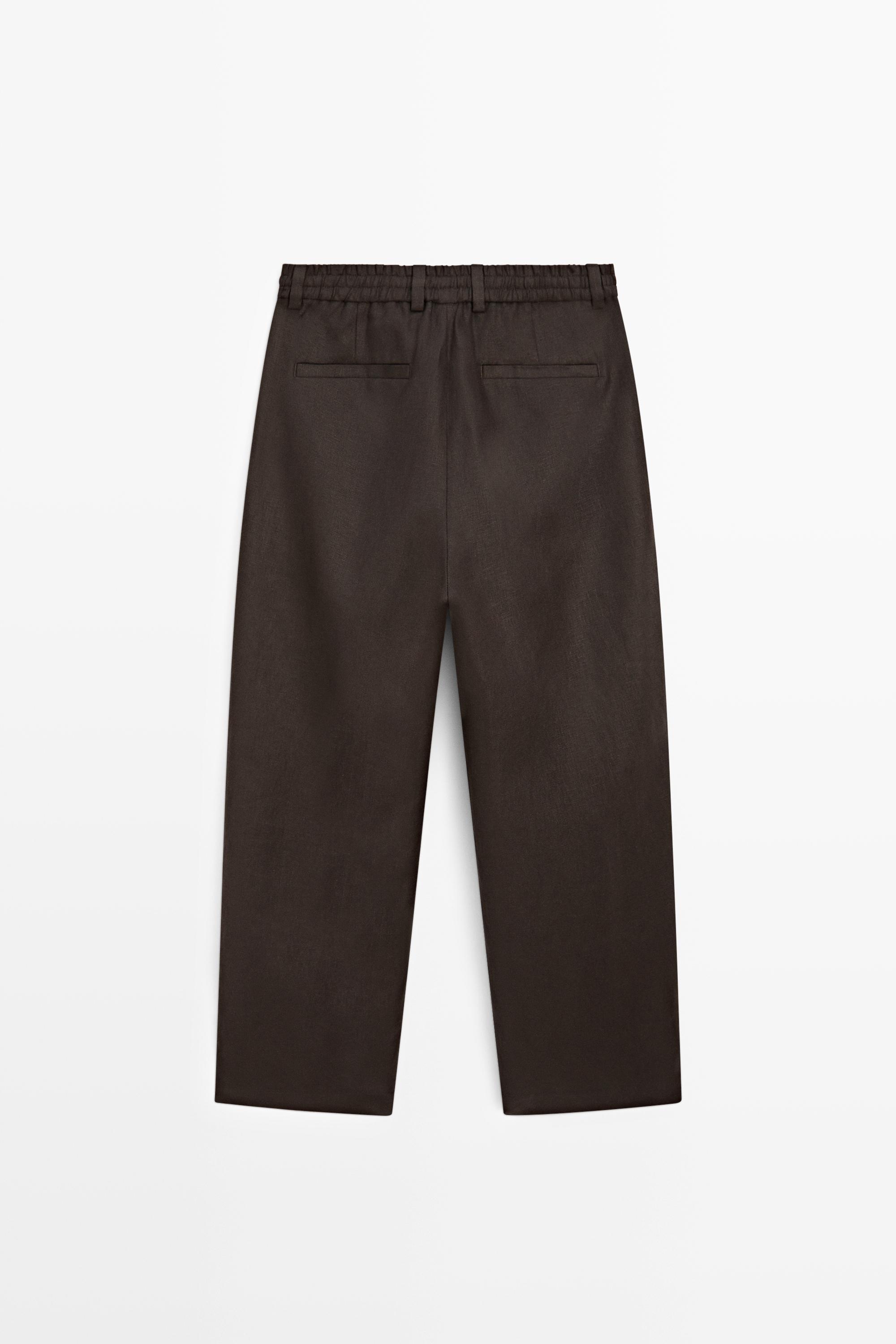 Total look 100% linen pants